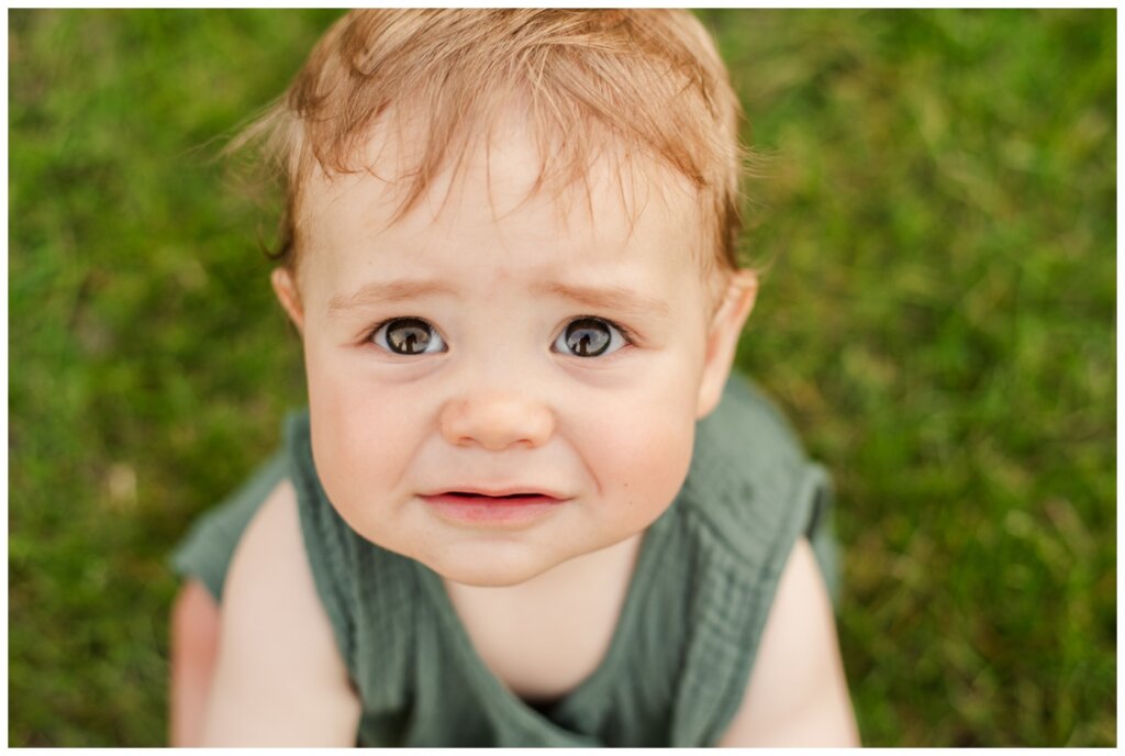 Piluk Family - TC Douglas Building - 14 - Little boy in green romper