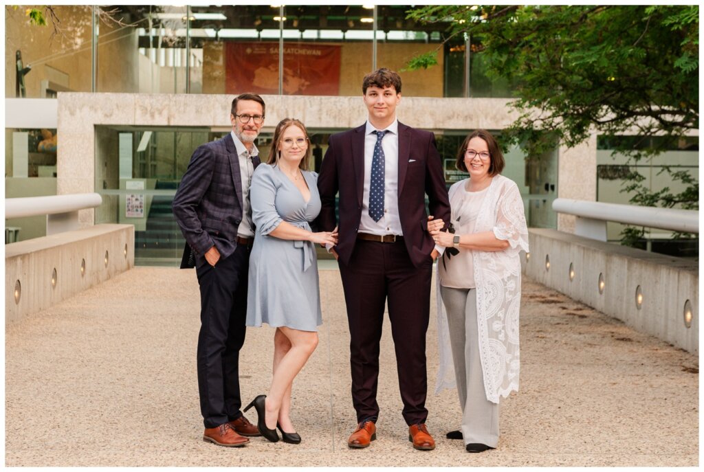 Zach - Senior Grad Session - Provincial Archives of Saskatchewan - 05 - Grad with his family