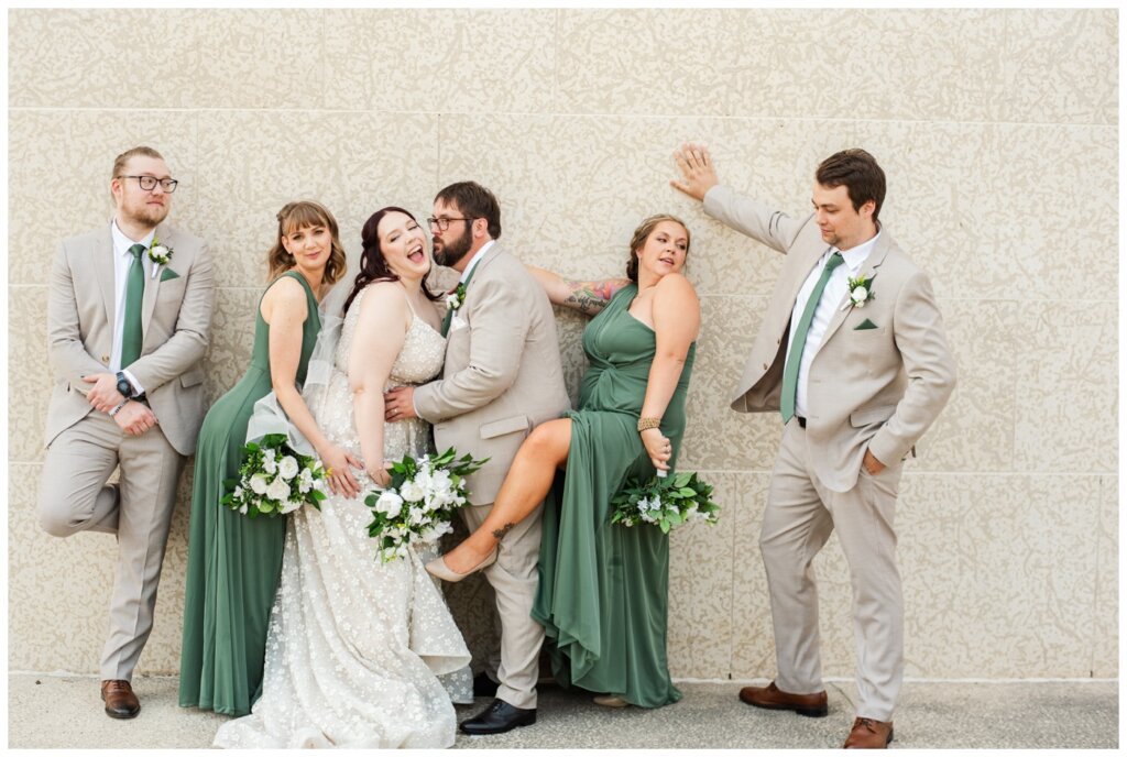 Darren & Amber - Regina Wedding - Summer Wedding 2024 - 15 - TC Douglas Building - Bridesmaids Pose