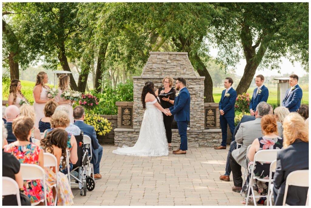 Dustin & Kristyn - Regina Wedding - 09 - Wascana Country Club - Wedding in the Centennial Courtyard