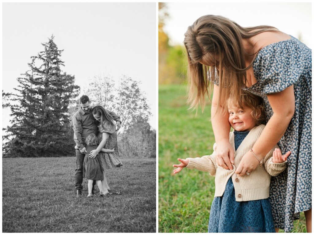 Filby Family 2024 - Regina Family Photography - 10 - Wascana View Park - Little girl in cream sweater