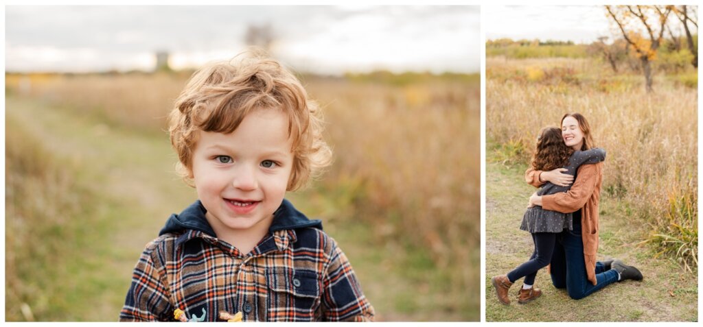 Swereda Family 2024 - Regina Family Photography - 04 - Habitat Conservation Area - Little girl hugs mom