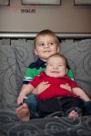 Regina Family Photographer - 3 Month Old Jace - With Brother