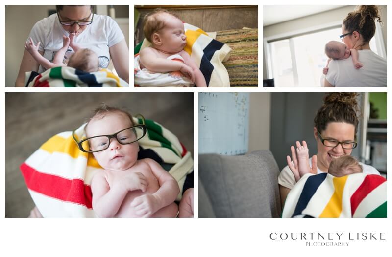 Cooper Newborn - Courtney Liske Photography - Regina Family Photographer - Stripe Spotting