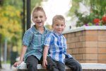 Brothers on a wall in Downtown Regina- Favel Family Photos 2016