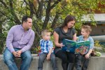 Family reading at CBC Regina - Favel Family