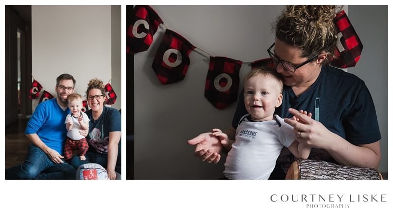 Cooper is One - Courtney Liske Photography - Regina Family Photographer - Lumberjack