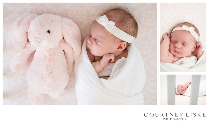 Brenna Newborn - Courtney Liske Photography - Regina Family Photographer - Pink Bunny