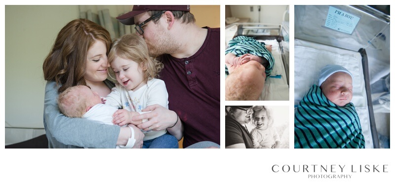 Oliver Newborn - Courtney Liske Photography - Regina Family Photographer - Hospital newborn session