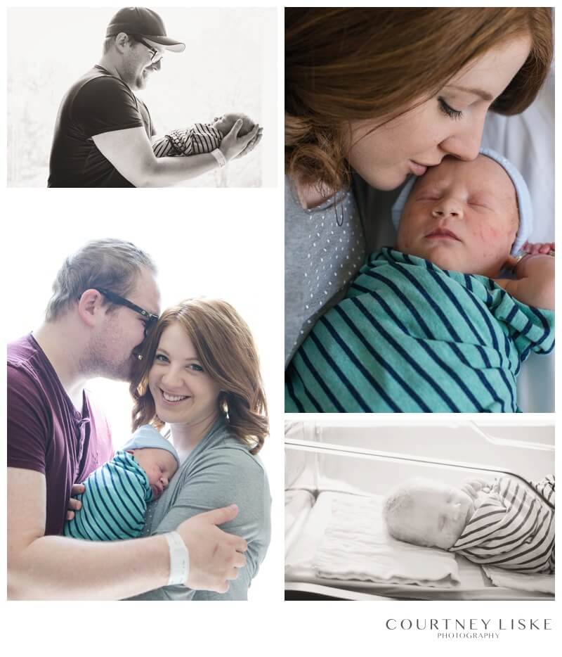 Oliver Newborn - Courtney Liske Photography - Regina Family Photographer - Regina General Hospital newborn session
