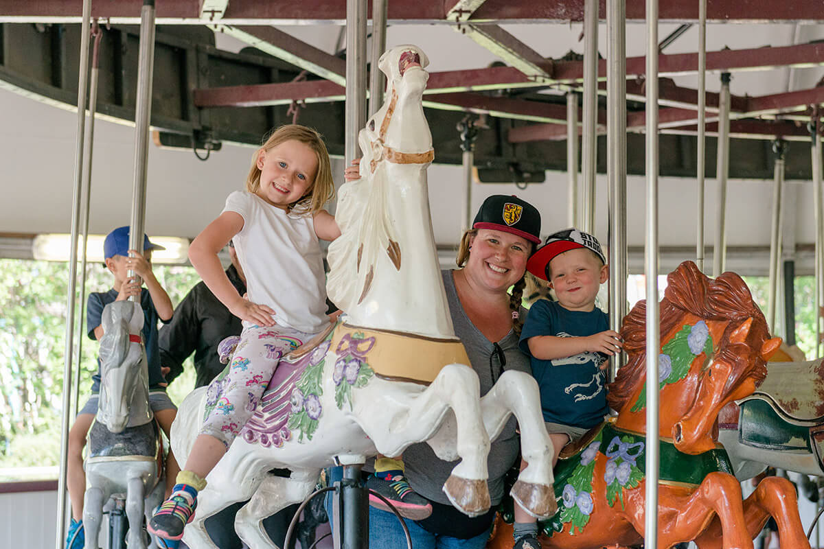 Carousel rides at Calaway Park