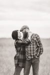 Husband and wife take a moment out of their Lumsden photography session