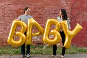 Baby announcement in the alley Regina