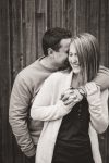 Couple laughing in Regina Engagement session