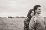 Couple together in farmers field