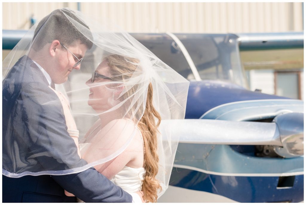 Regina Wedding Photographer - Luke-Tori- Regina Flying Club - Veil