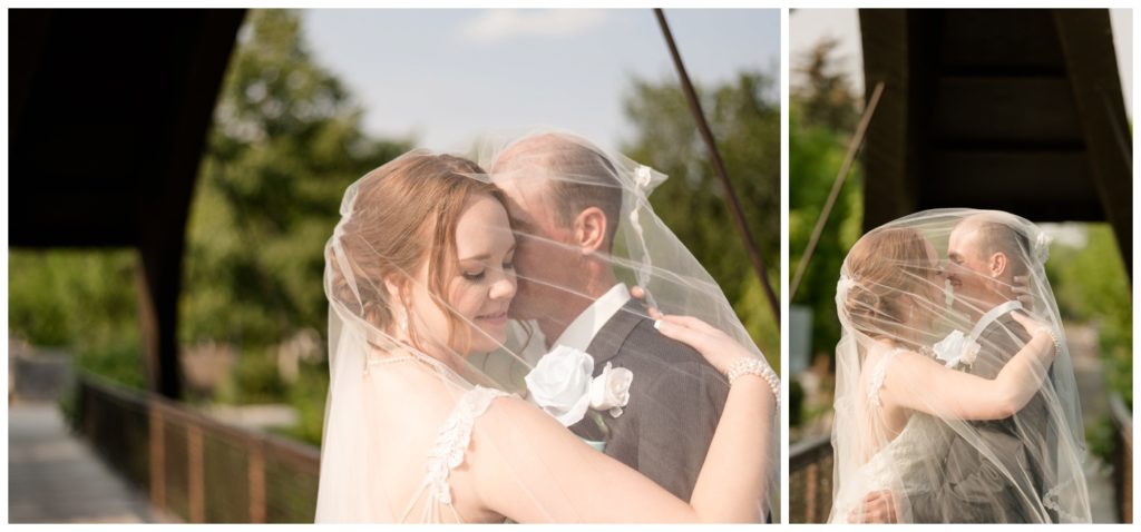 Regina Wedding Photography - Gord-Mackenzie - Bridal & Groom Formals - Regina Rotary Bridge - Under the veil