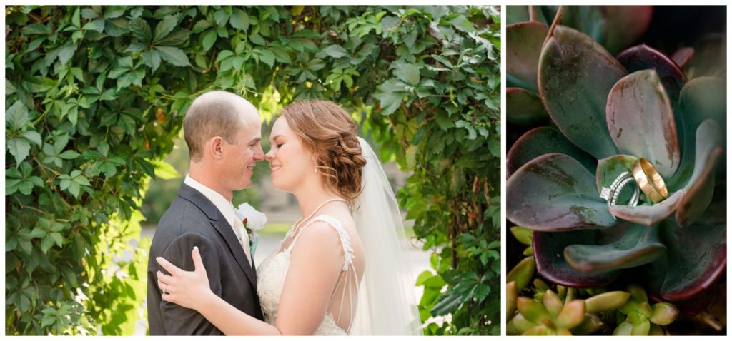 Regina Wedding Photography - Gord-Mackenzie - Bridal & Groom Formals - Wedding Ring Succulents