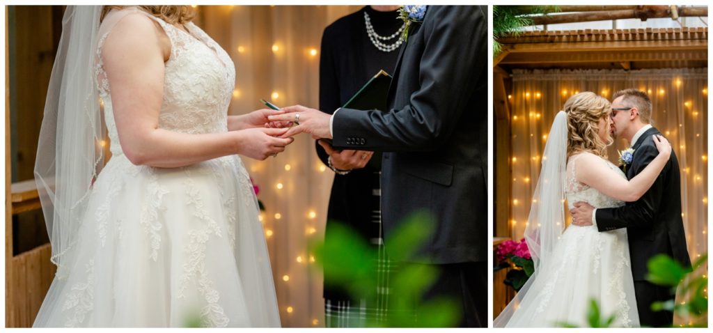 Regina Wedding Photographers - Dave - Sarah - Wedding - Regina Floral Conservatory - Vows - Exchange of Rings