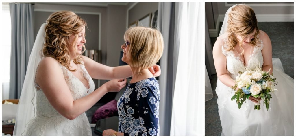 Regina Wedding Photography - Dave - Sarah - Wedding - Bridal Prep - Bride & Her mother - Hotel Saskatchewan