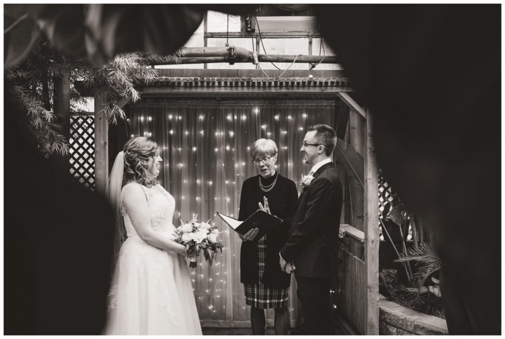 Regina Wedding Photography - Dave - Sarah - Wedding - Regina Floral Conservatory - Marriage Commissioner - Barbara Jones