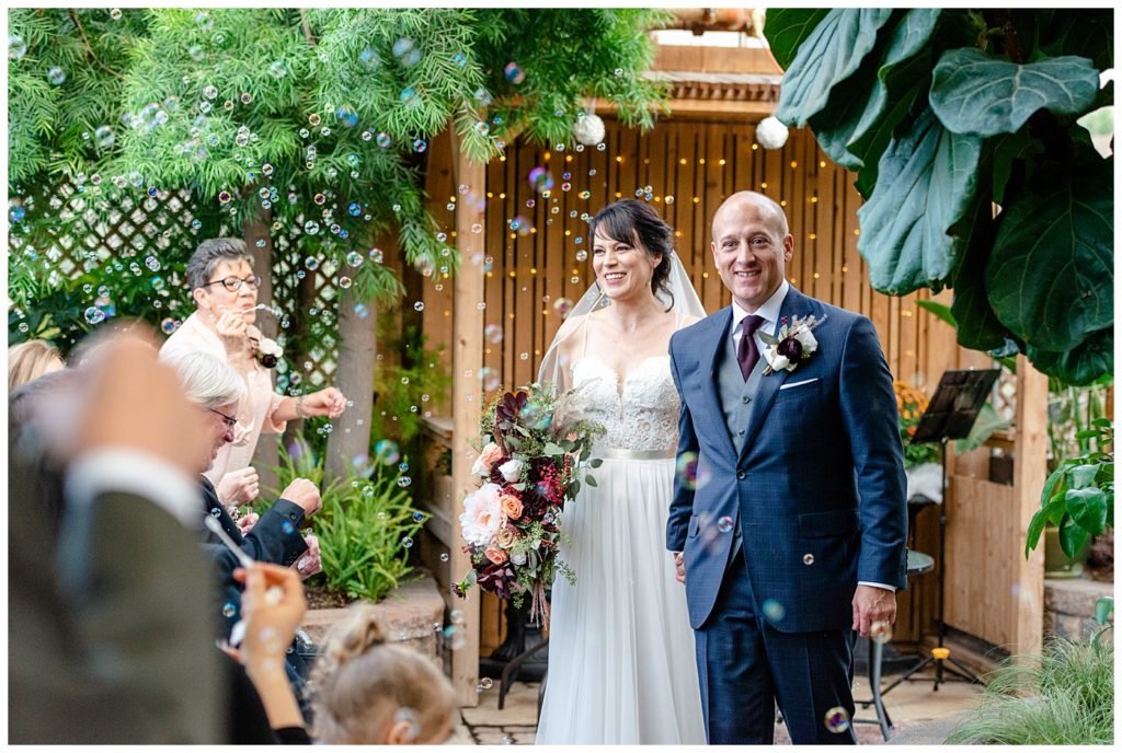 Scott & Keely - Regina Wedding - Ceremony Bubble Exit