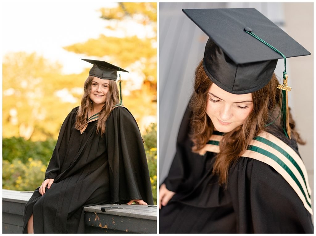 Regina Family Photographer - Georgia Graduation 2020 - Summer Graduation Session - Girl in Campbell Collegiate cap & gown