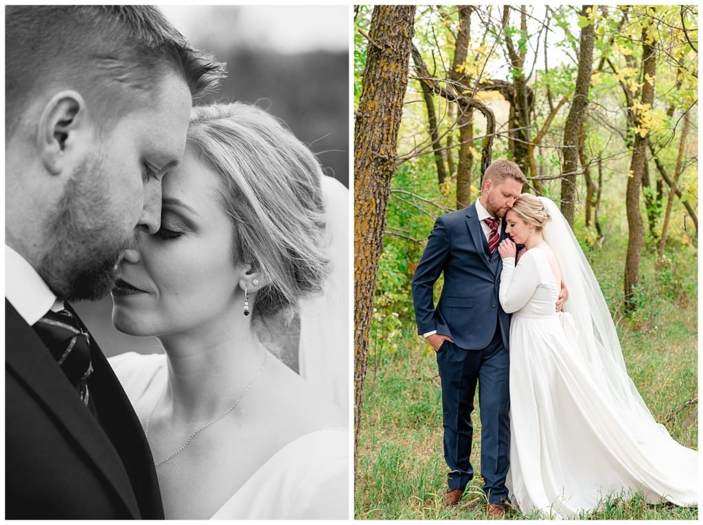 Regina Wedding Photographers - Tyrel - Allison - Bride & Groom portraits in the woods