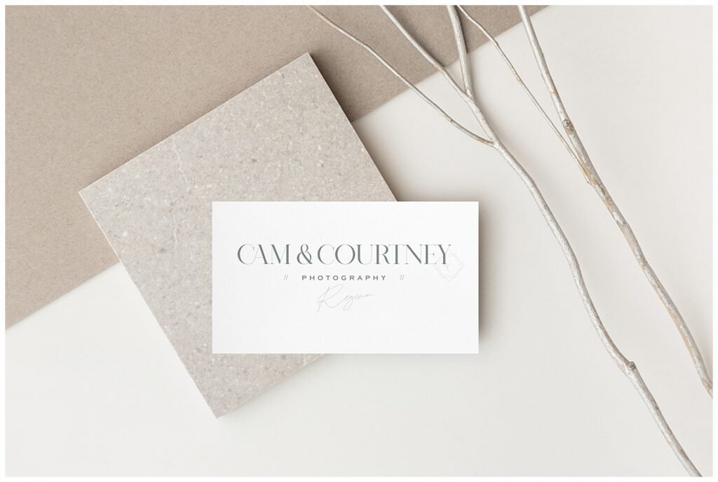 Cam & Courtney Photography - Regina Wedding Photographers - Husband & Wife Team - Rebrand for Courtney Liske Photography - Business Card