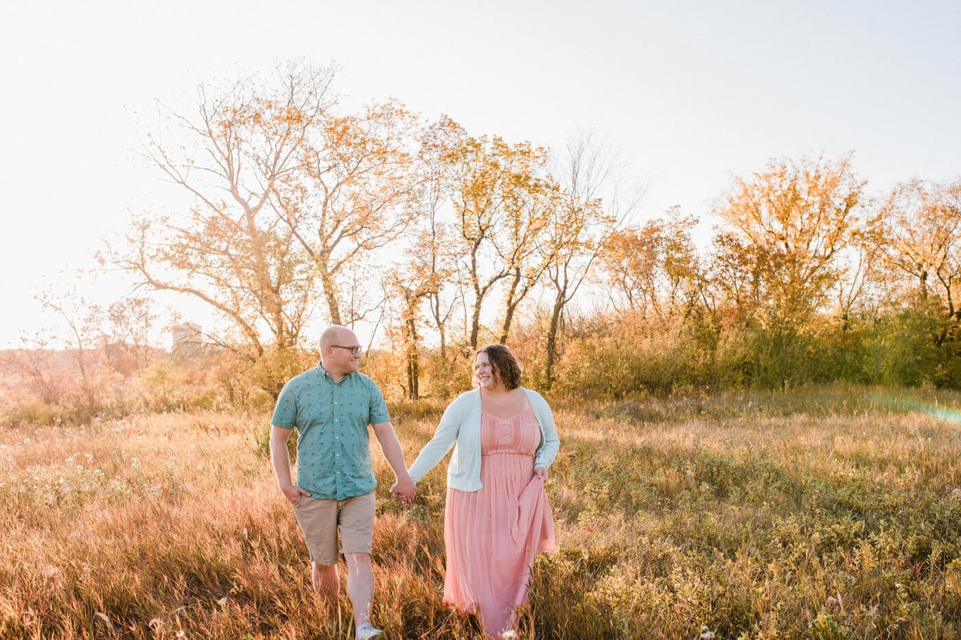 Cam & Courtney - Walking in Wascana Conservation Habitat - Regina Wedding Photographers