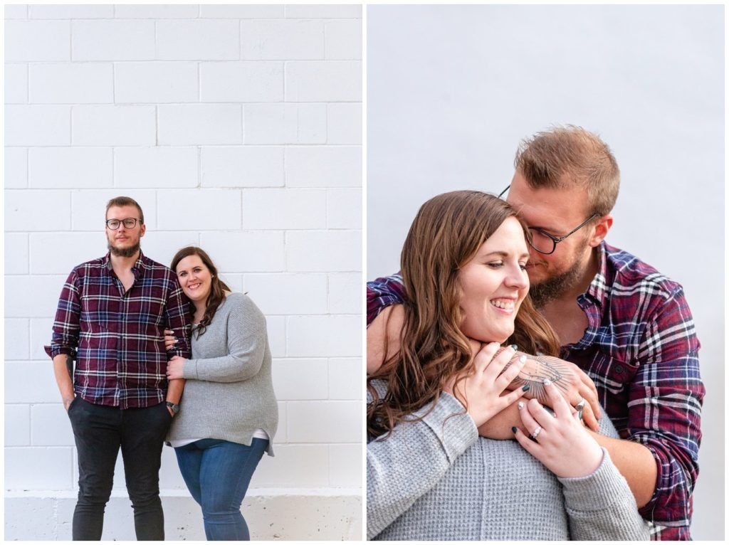 Regina-Engagement-Photographer-Kolton-Maxine-003-White-wall-snuggles-