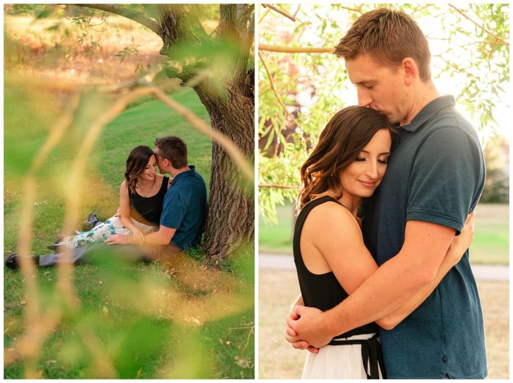 Regina-Engagement-Photography-Taylor-Jolene-005-White-City-Engagement-Session-Couple-under-a-tree