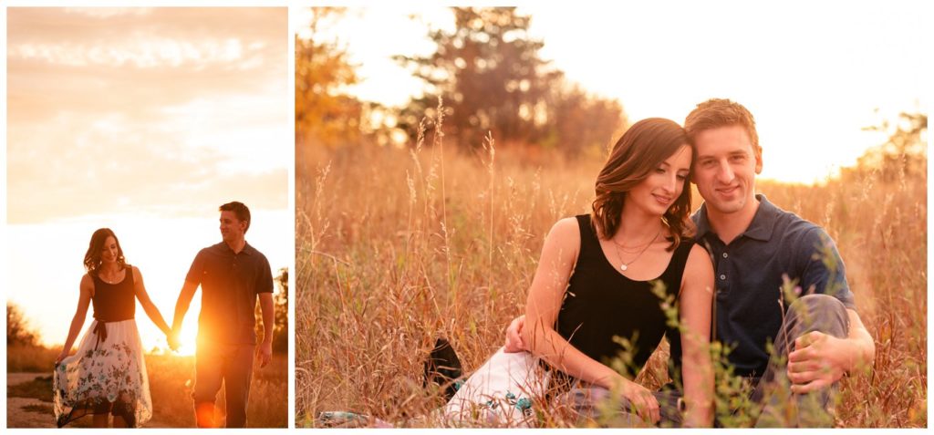 Regina-Engagement-Photography-Taylor-Jolene-009-White-City-Engagement-Session-Couple-sitting-in-a-field-at-sunset