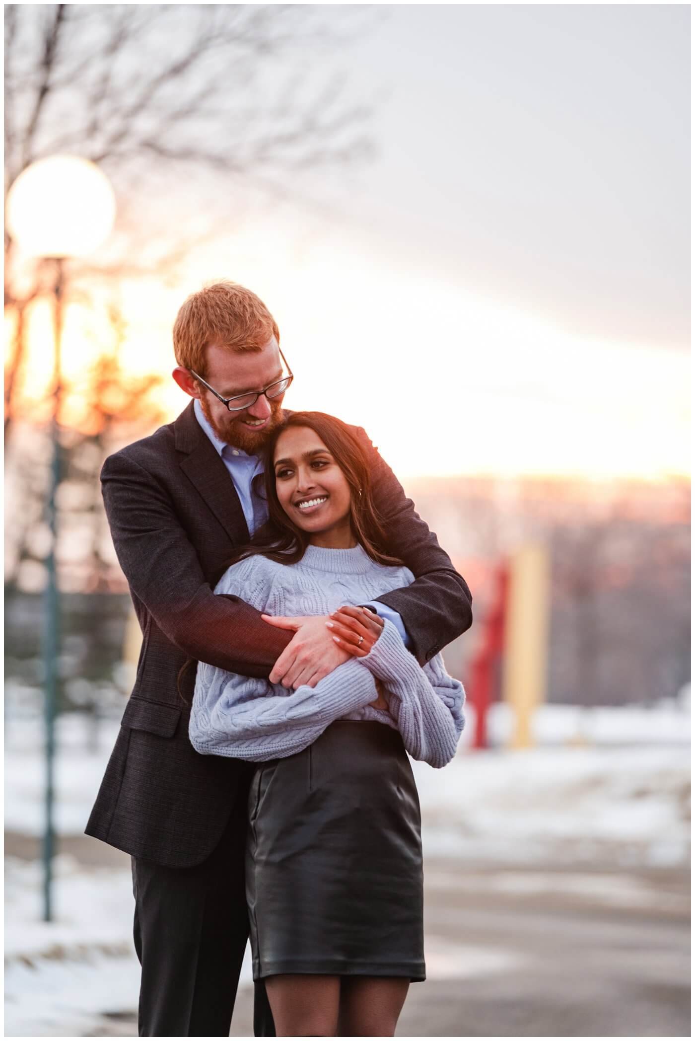 Regina Engagement Photography - Stephen & Sarah - 013 - Sunset Photos at Science Centre