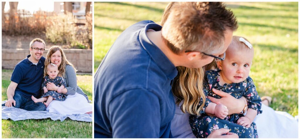 Dave & Sarah Parsons - Emily's 1 Year - 008 - Emily Peeking