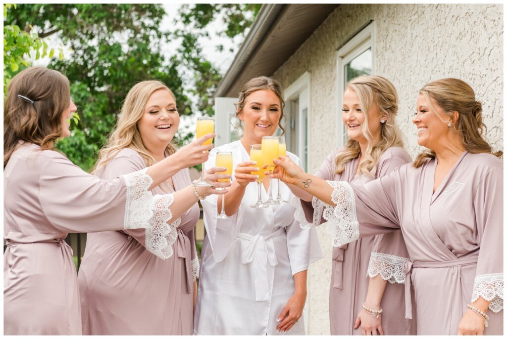 Jon & Callie - 04 - Bride and bridesmaid in robes