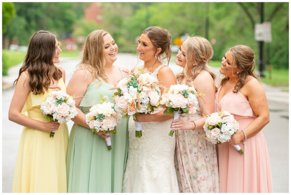 Jon & Callie - 16 - Bride with Bridesmaid laughing