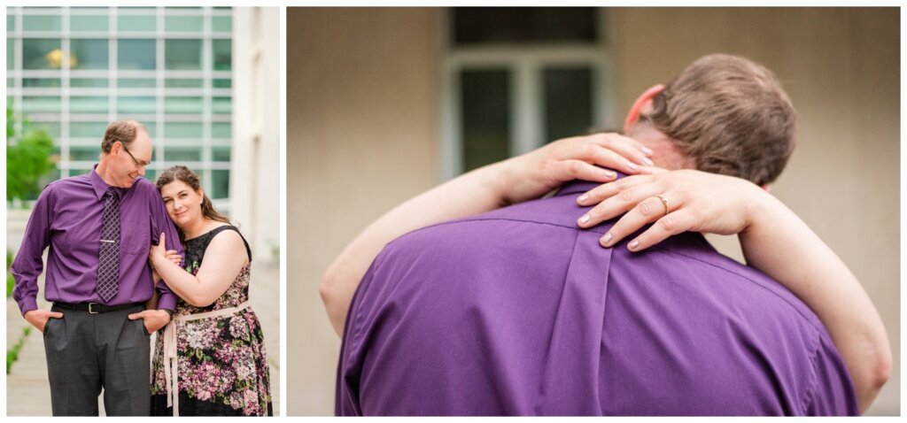 Sheldon & Amy - Engagement Session - 002 - Couple cuddling in arms