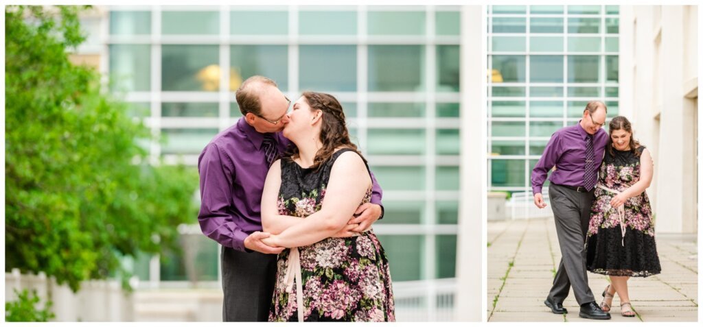 Sheldon & Amy - Engagement Session - 005 - Couple laughing as walking