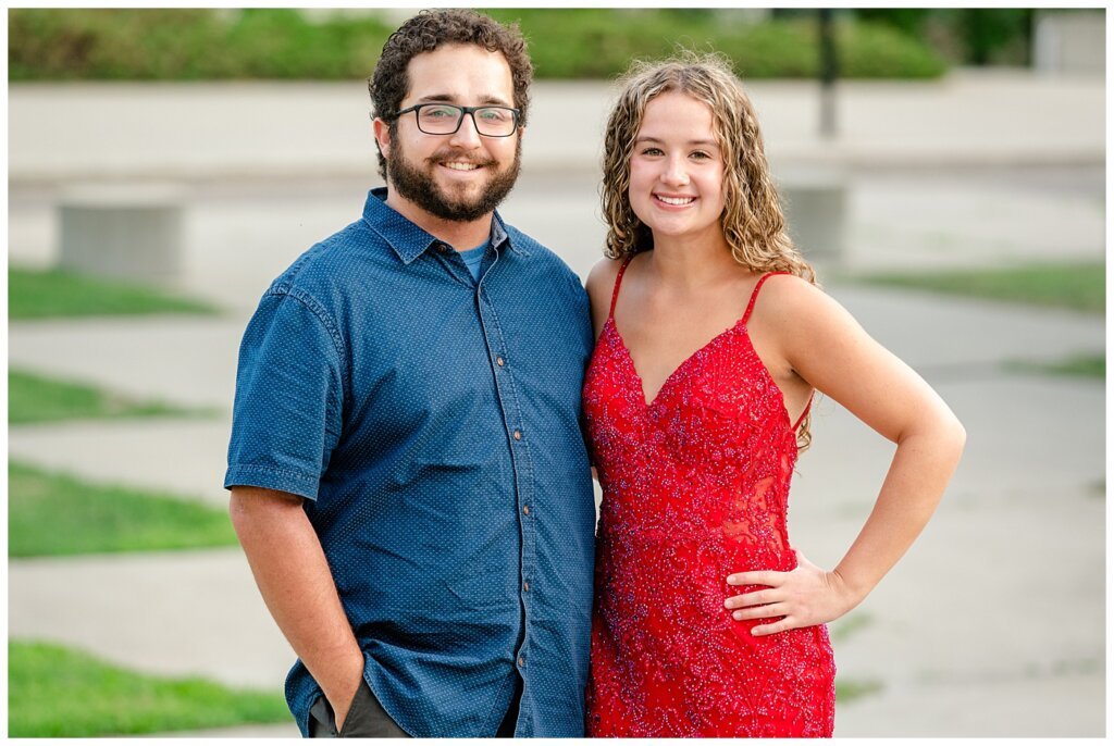 Cailey Baseden - Graduation 2021 - 03 - Grad with brother