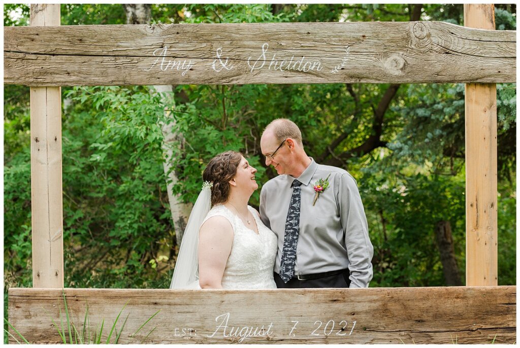 Sheldon & Amy - Besant Campground Wedding - 19 - Mr & Mrs Established August 2021