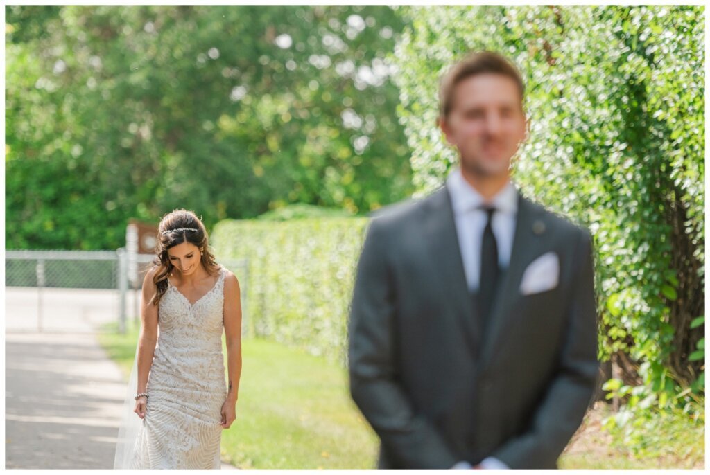 Taylor & Jolene - Emerald Park Wedding - 05 - Bride & Groom First Look