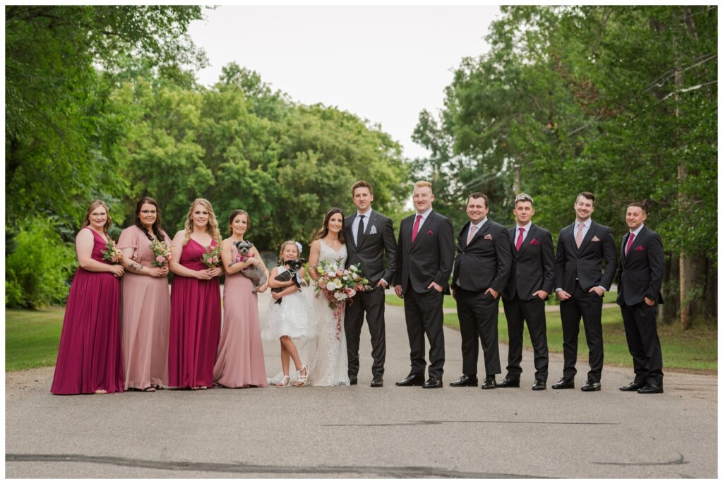 Taylor & Jolene - Emerald Park Wedding - 18 - Bridal Party on Lott Road