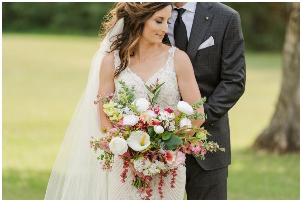 Taylor & Jolene - White City Wedding - 15 - Bride's beautiful silk bouquet