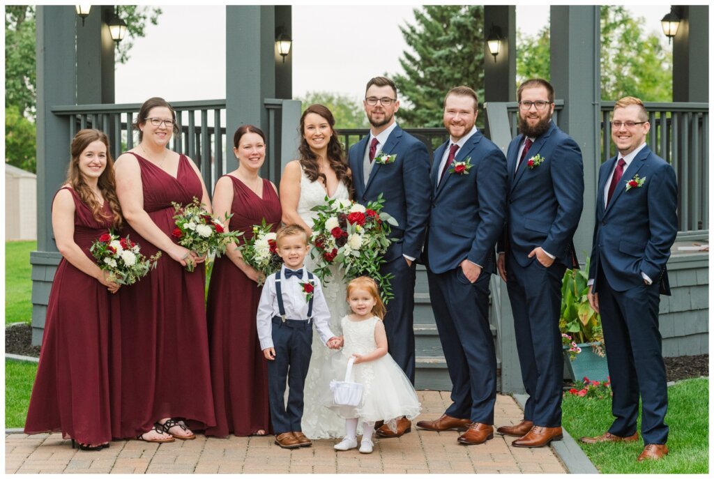 Andrew & Lacey - 18 - Sandman Hotel - Family photos in front of gazebo