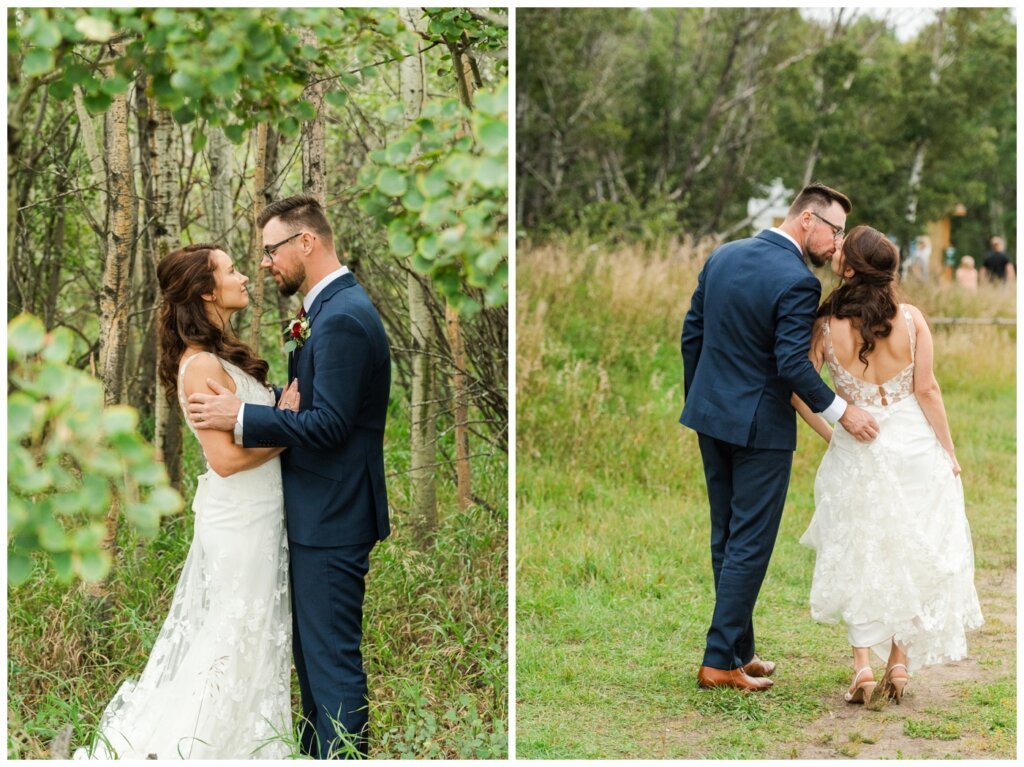 Andrew & Lacey - 40 - White Butte trees with Bride & Groom