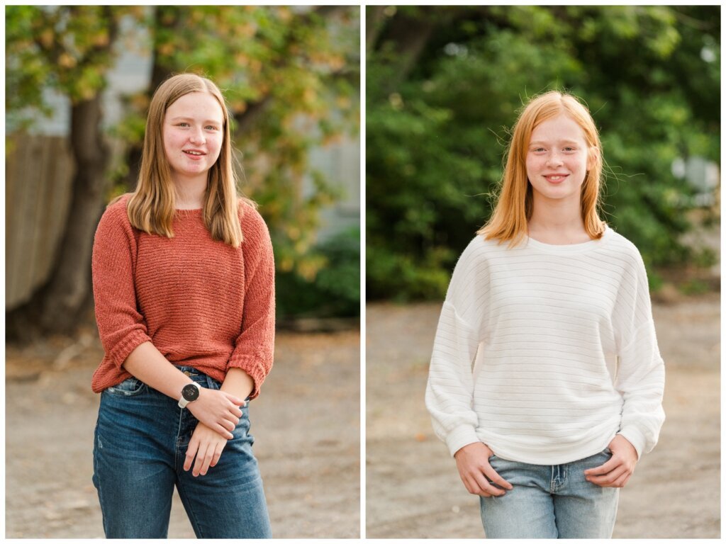 Schoenroth Family - Cathedral Village Regina - 06 - Sisters pose for update picture