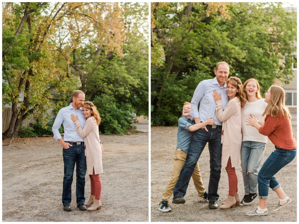 Schoenroth Family - Cathedral Village Regina - 07 - Family shares a hug