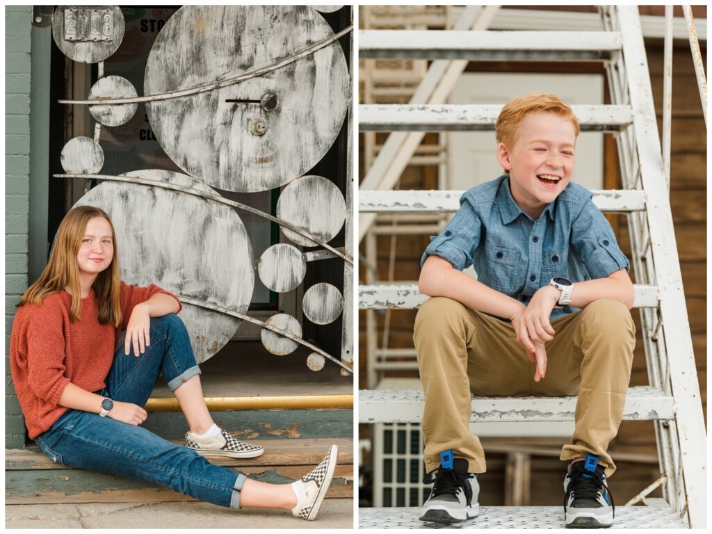 Schoenroth Family - Cathedral Village Regina - 13 - Siblings pose