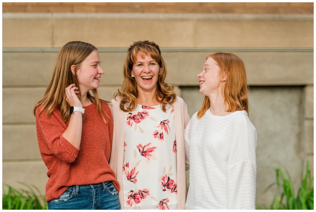 Schoenroth Family - Cathedral Village Regina - 17 - Mom with her daughters